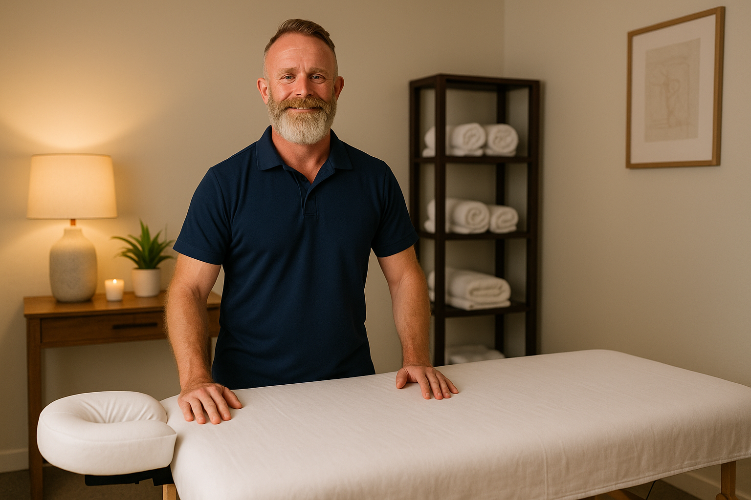 Client receiving massage